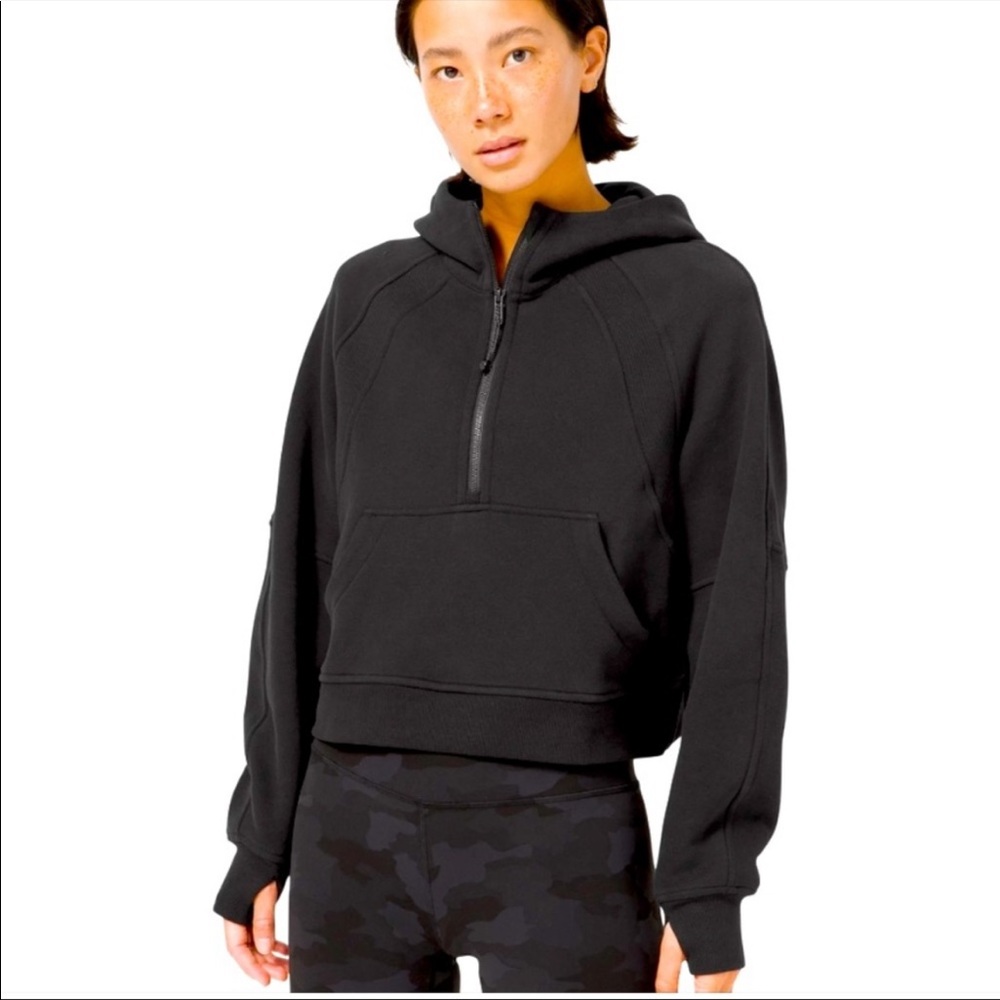 Lululemon scuba half-zip xs/s black